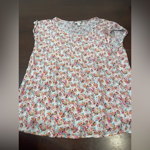 nwot Esprit Orange and Pink Blouse 8 - Picture 1 of 7